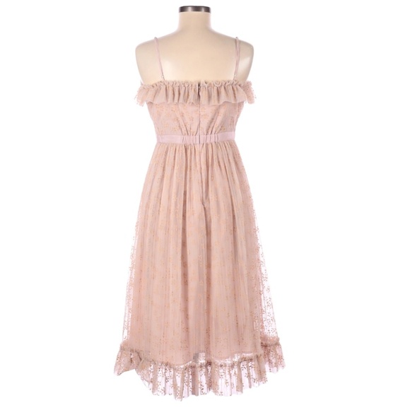 Blush Pink Romantic J. Crew Midi Dress - Picture 3 of 3